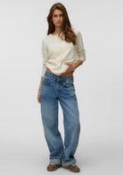 Vero Moda Cardigan Donna Silje Beige 10346655 Birch W. DTM BUTTON VERO MODA 