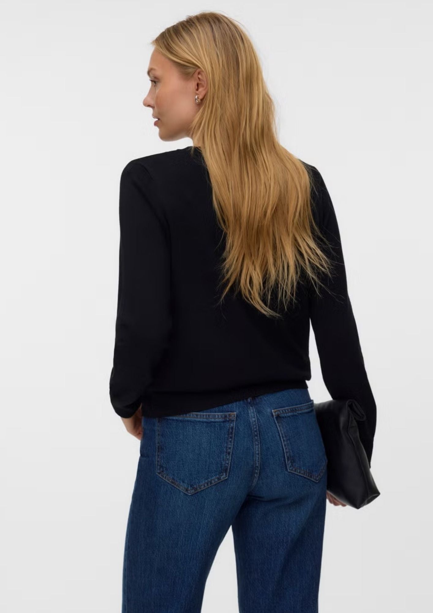Vero Moda Cardigan Donna Silje Nero 10346655 Black W. DTM BUTTON VERO MODA 
