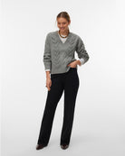 Maglione Donna Grigio 10347352 Medium Grey Melange VERO MODA 