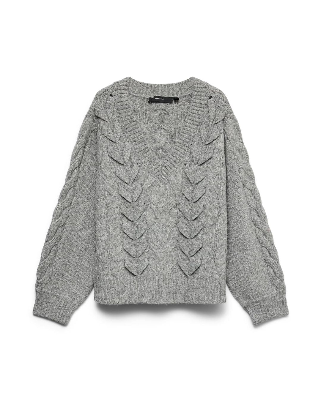 Maglione Donna Grigio 10347352 Medium Grey Melange VERO MODA 