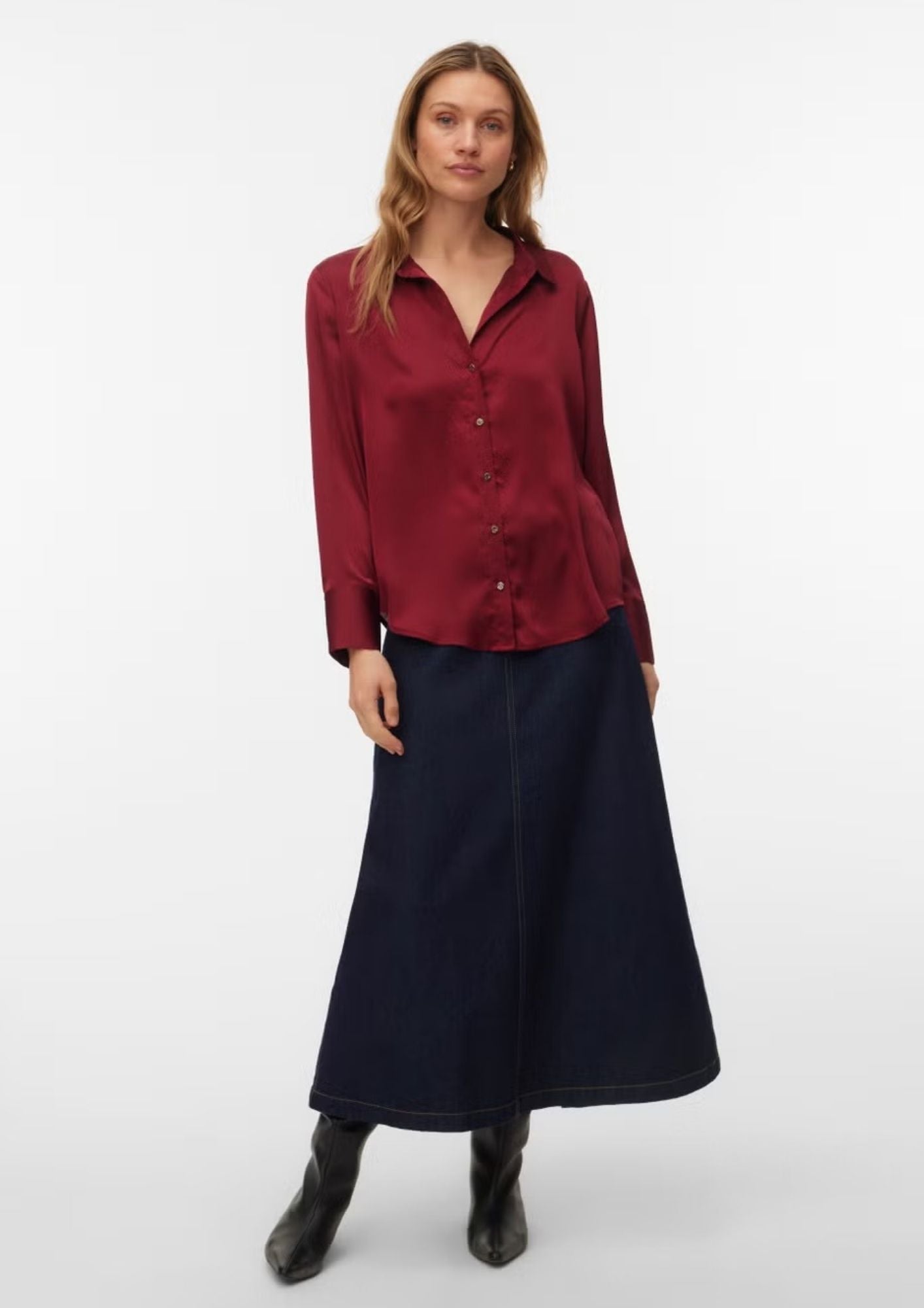 Vero Moda Camicia Donna Luna Rossa 10347917 Biking Red VERO MODA 