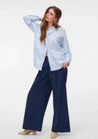 Vero Moda Camicia Donna Shine Blu 10348076 Cashmere Blue Snow white VERO MODA 