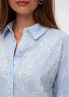 Vero Moda Camicia Donna Shine Blu 10348076 Cashmere Blue Snow white VERO MODA 