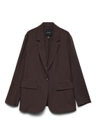 Vero Moda Giacca Donna Texas Marrone 10348823 Chocolate Torte MELANGE VERO MODA 