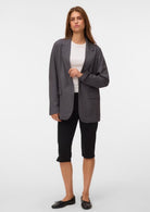 Vero Moda Giacca Donna Texas Grigia 10348823 Dark Grey Melange VERO MODA 