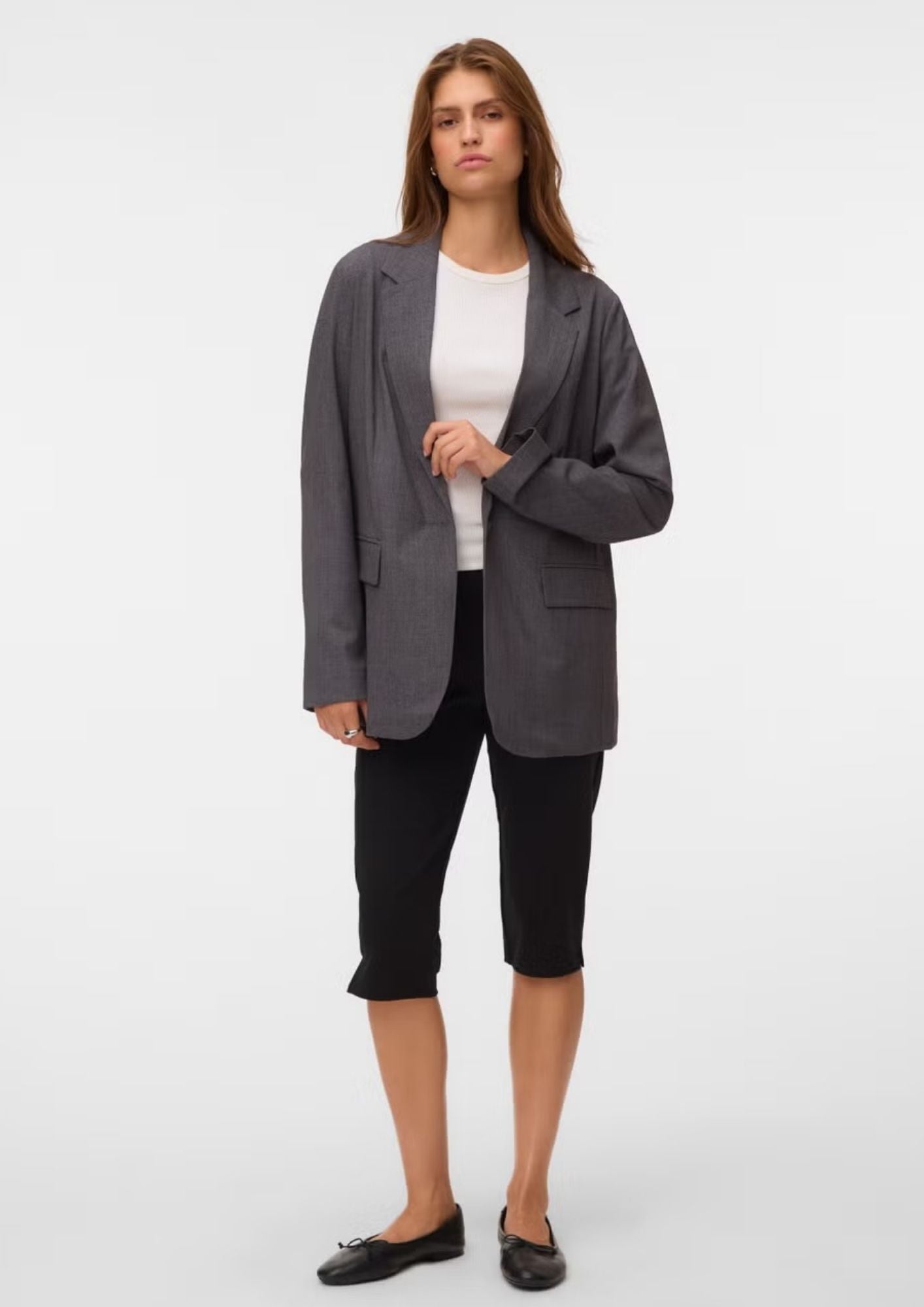 Vero Moda Giacca Donna Texas Grigia 10348823 Dark Grey Melange VERO MODA 