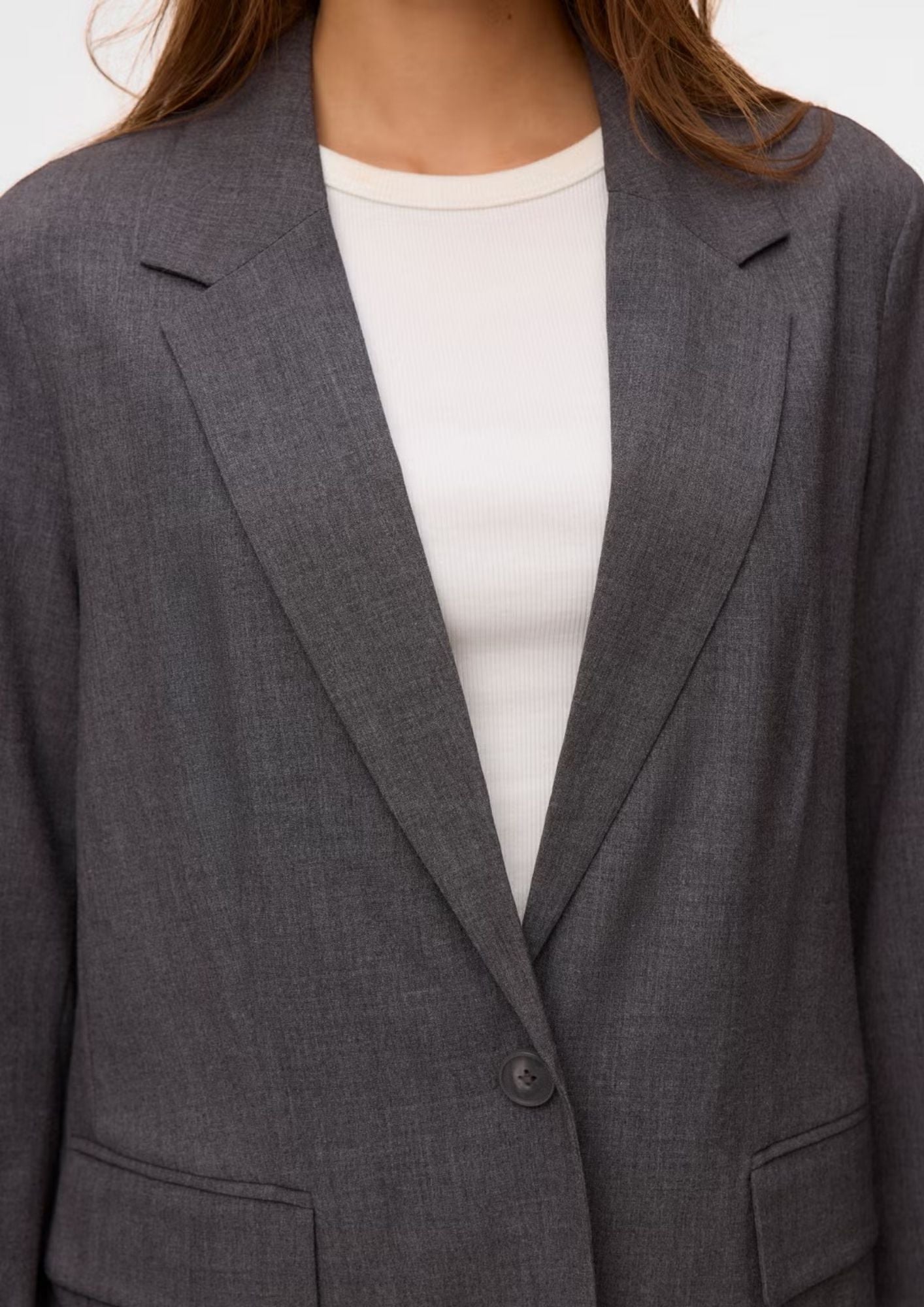 Vero Moda Giacca Donna Texas Grigia 10348823 Dark Grey Melange VERO MODA 