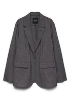 Vero Moda Giacca Donna Texas Grigia 10348823 Dark Grey Melange VERO MODA 