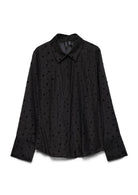 Vero Moda Camnicia Donna Ninna Nera 10349239 Black Black flock VERO MODA 