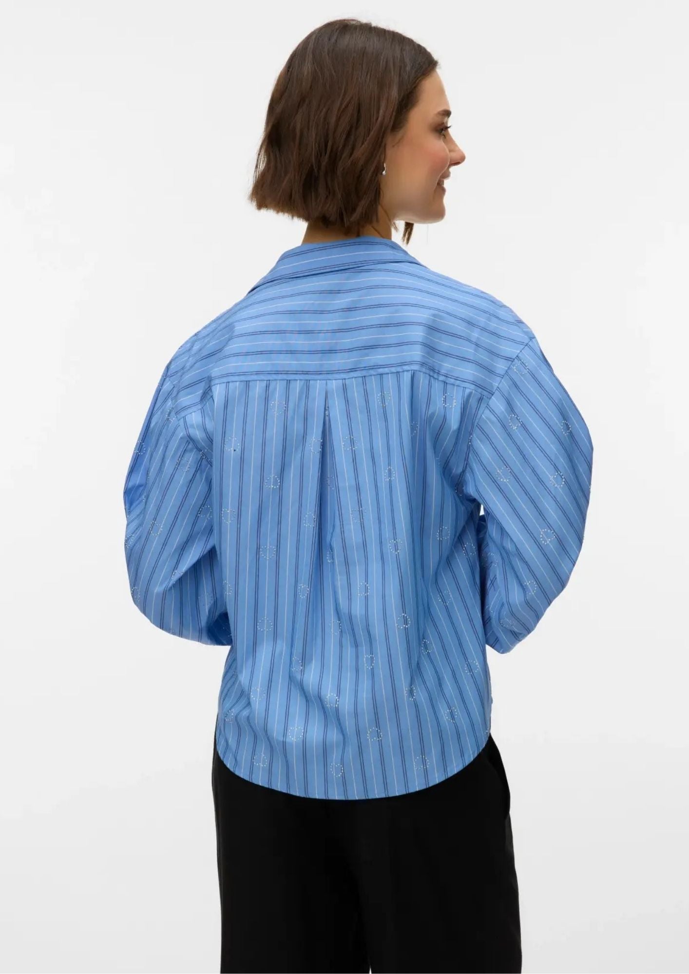 Vero Moda Camicia Donna Gina Blu Provenza 10349240 Provence Navy peony VERO MODA 