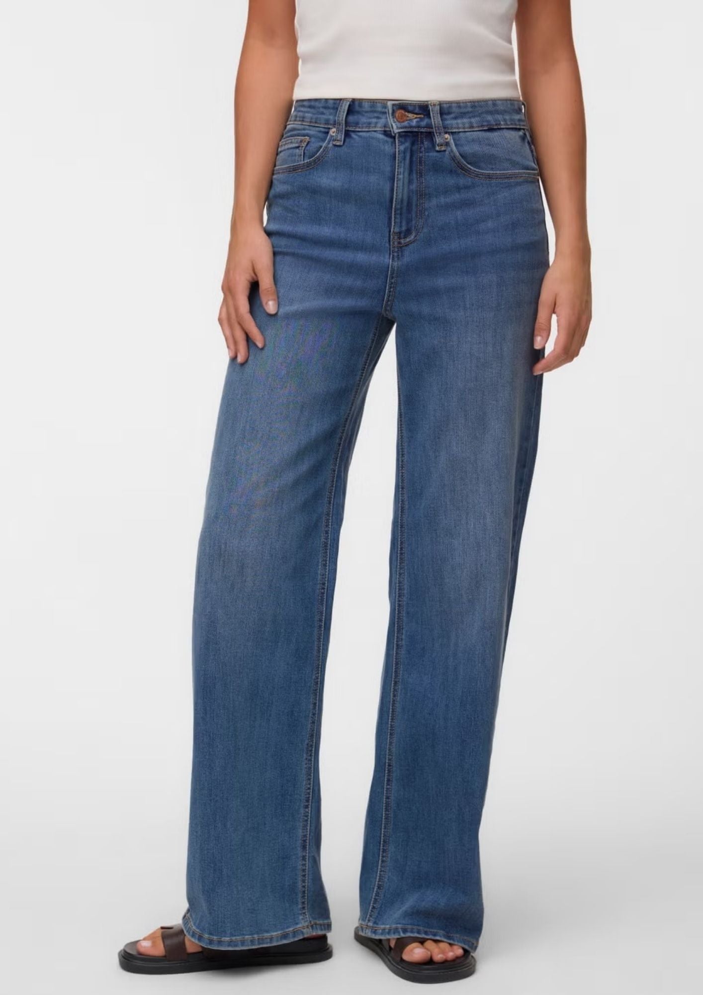Vero Moda Jeans Donna Olivia Blu Medio 10349321 Medium Blue Denim VERO MODA 