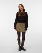 Maglione Donna Brown Chocolate Torte 10350237 Chocolate Torte MELANGE VERO MODA 