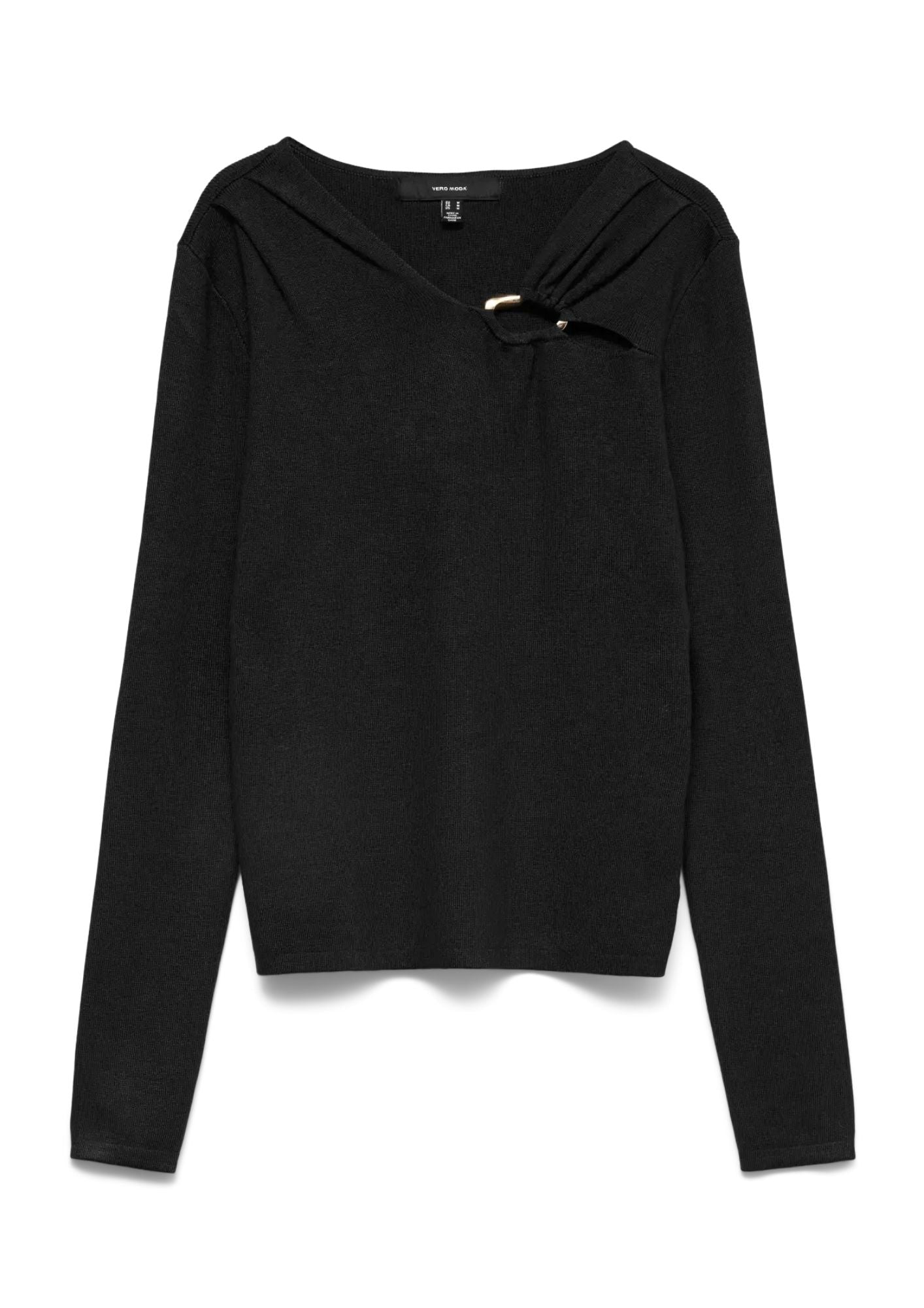 Vero Moda Pullover Donna Jain Nero 10350239 Black W. GOLD VERO MODA 