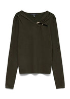 Vero Moda Pullover Donna Jain Verde 10350239 Forest Night W. GOLD VERO MODA 