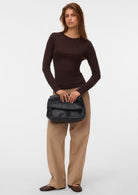 Vero Moda Maglia Donna Ada Marrone 10351248 Chocolate Torte VERO MODA 