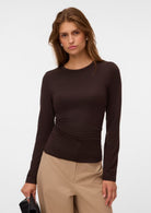 Vero Moda Maglia Donna Ada Marrone 10351248 Chocolate Torte VERO MODA 