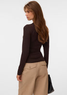 Vero Moda Maglia Donna Ada Marrone 10351248 Chocolate Torte VERO MODA 