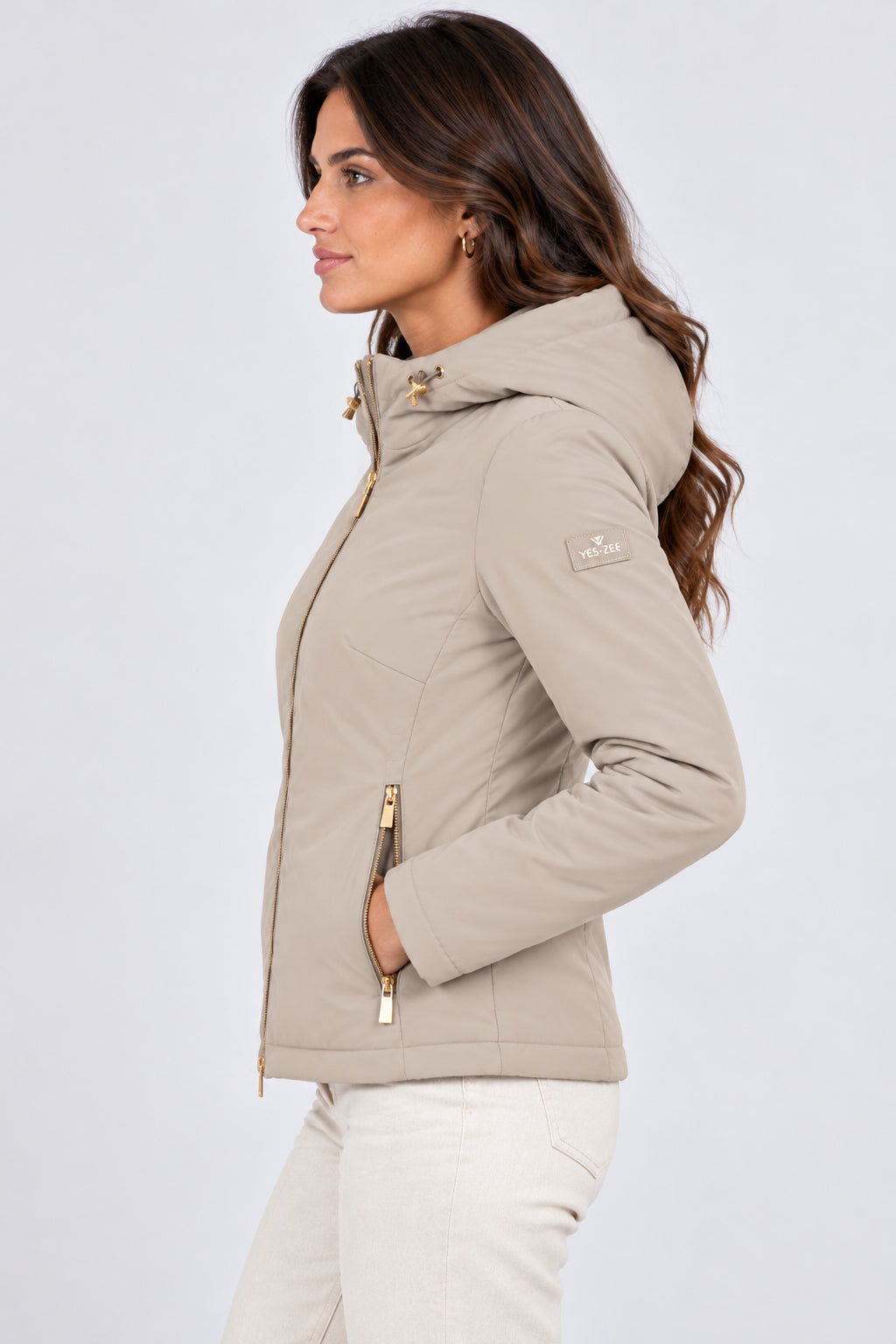 Giubbino in soft shell Beige J028 M200 0222 YES ZEE 
