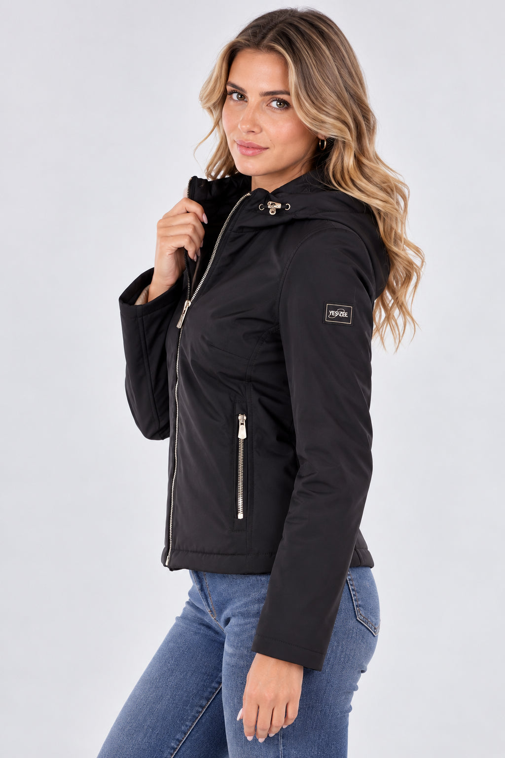 Giubbino in soft shell Nero J028 M200 0801 YES ZEE 