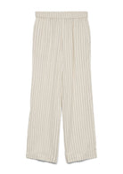 Aware Pantalone Donna Ryder Bianco Righe Nere 10328663 Snow White Black AWARE 