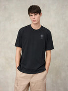 Blauer T-Shirt Uomo Nera Logo In Tono Eutaw BLUH02302 7439 999 BLAUER 