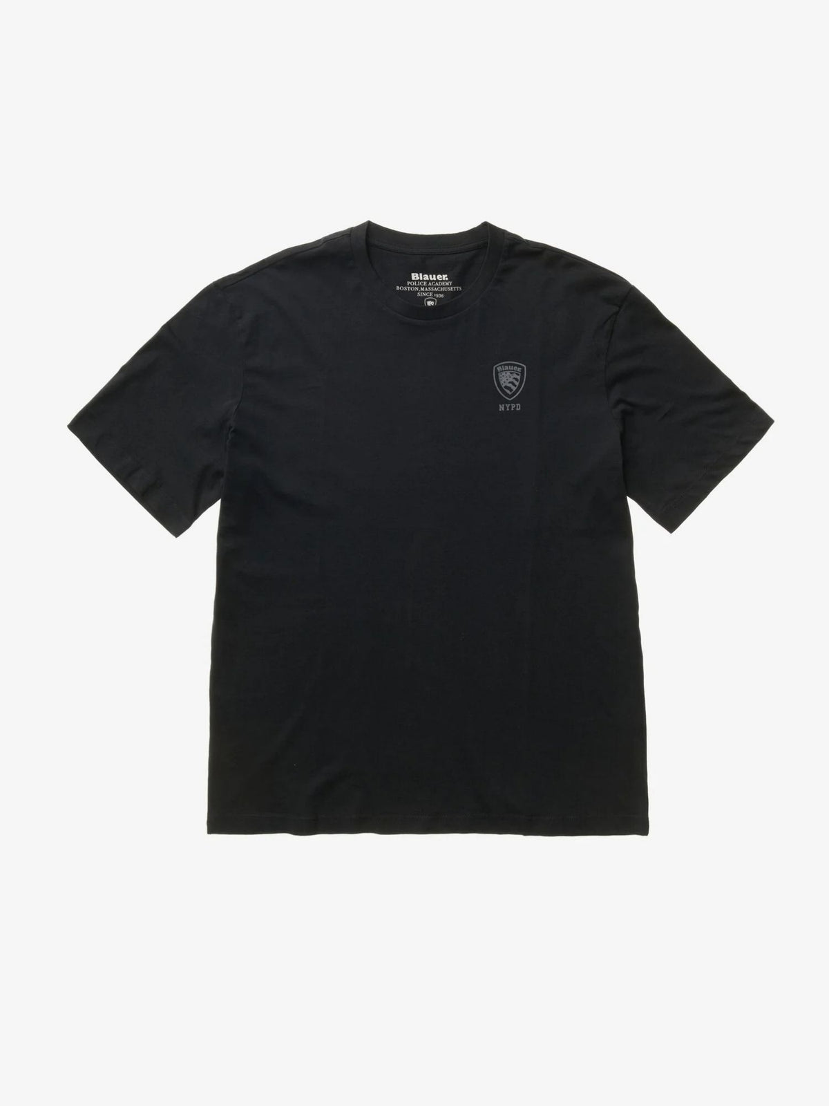 Blauer T-Shirt Uomo Nera Logo In Tono Eutaw BLUH02302 7439 999 BLAUER 