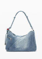 Desigual Borsa Donna Bag Half Logo Denim Leiria 2.0 Demin Chiaro 26SAXD27 5005 DESIGUAL 