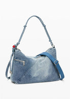 Desigual Borsa Donna Bag Half Logo Denim Leiria 2.0 Demin Chiaro 26SAXD27 5005 DESIGUAL 