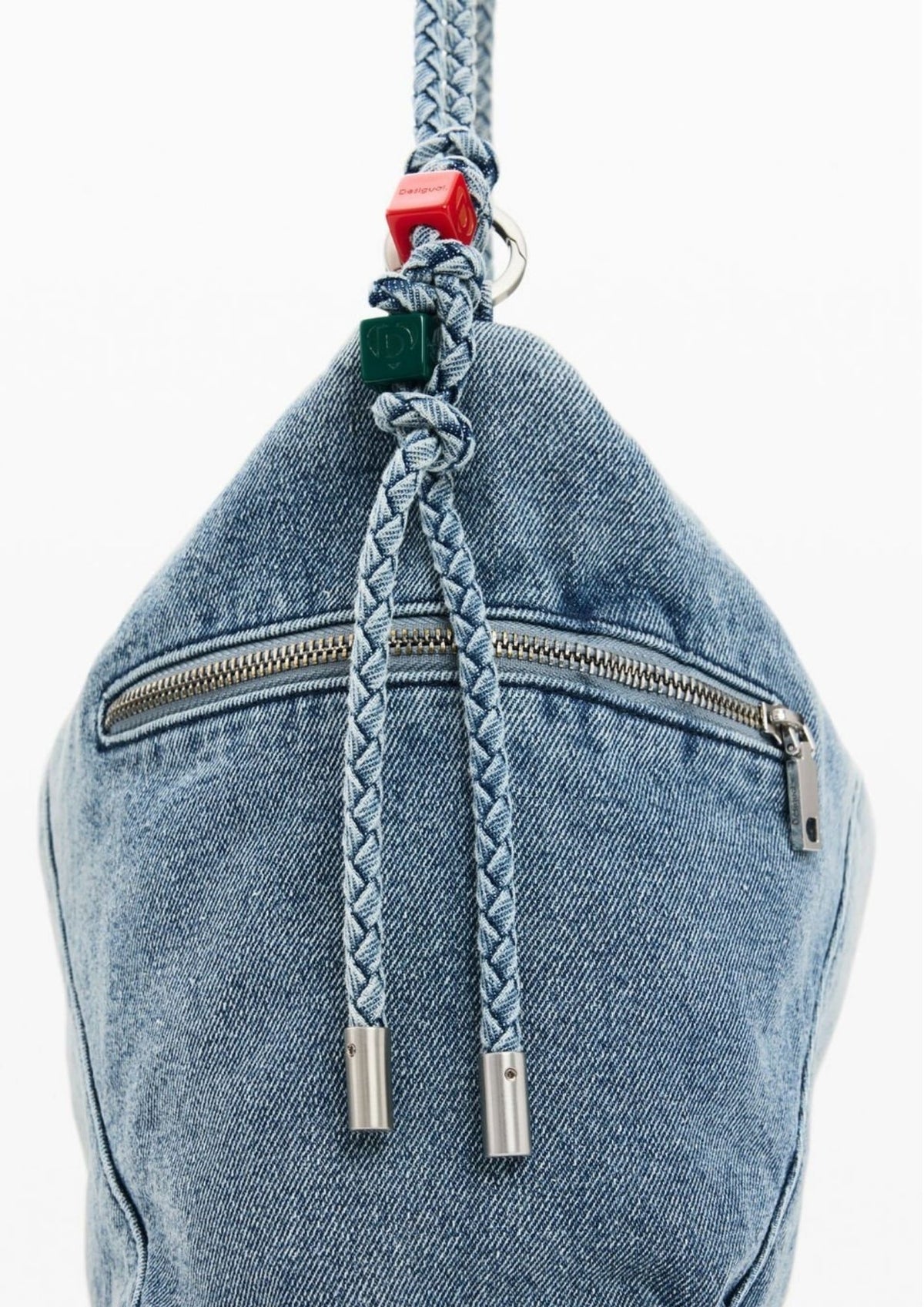 Desigual Borsa Donna Bag Half Logo Denim Leiria 2.0 Demin Chiaro 26SAXD27 5005 DESIGUAL 