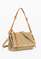 Desigual Borsa Donna Bag Half Logo Raffia Venecia Beige 26SAXO03 1014 DESIGUAL 