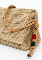 Desigual Borsa Donna Bag Half Logo Raffia Venecia Beige 26SAXO03 1014 DESIGUAL 