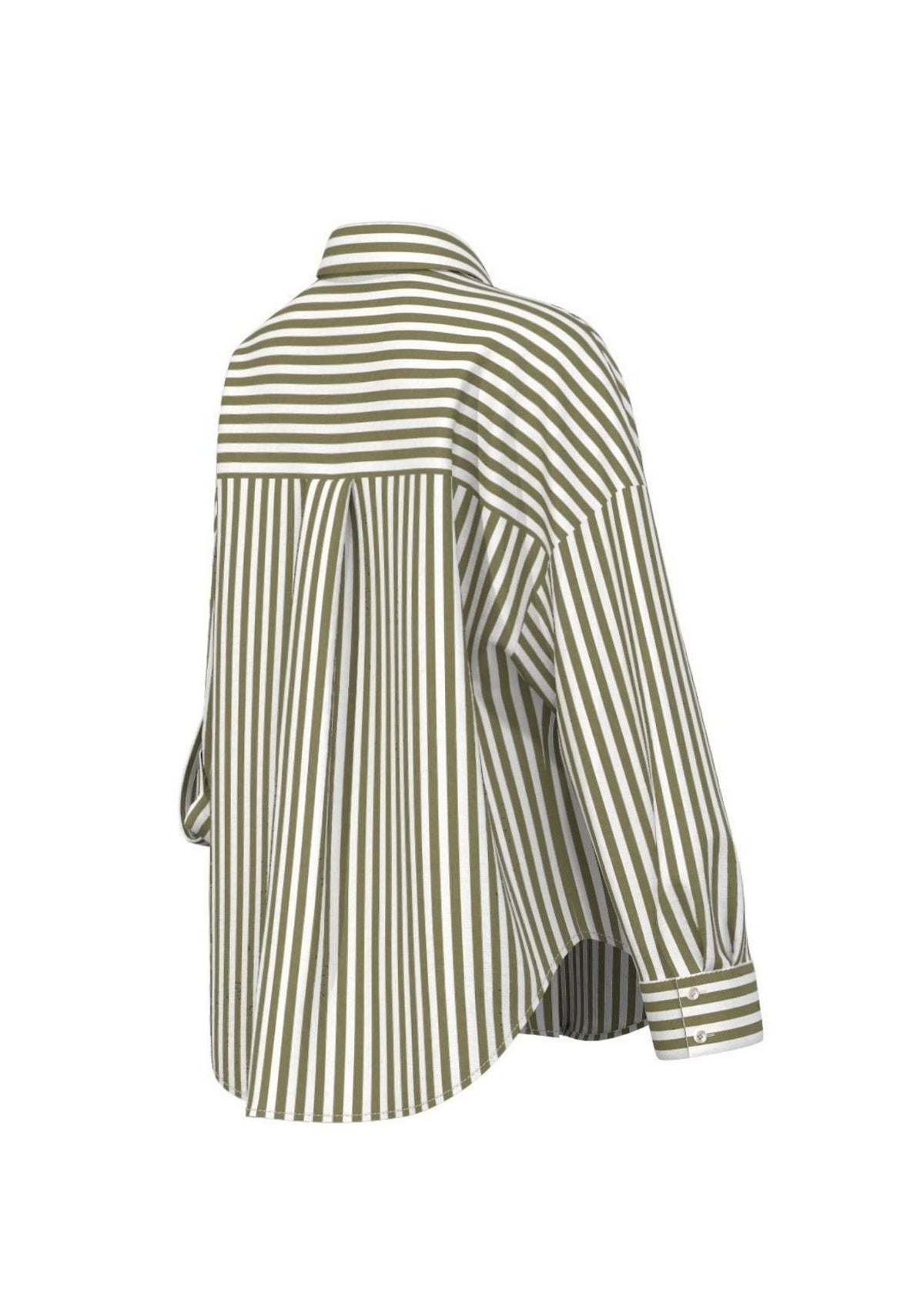 Emme Marella Camicia Emmuggioso Bianco Lana e Verde Militare 2615111012200 010 EMME MARELLA 