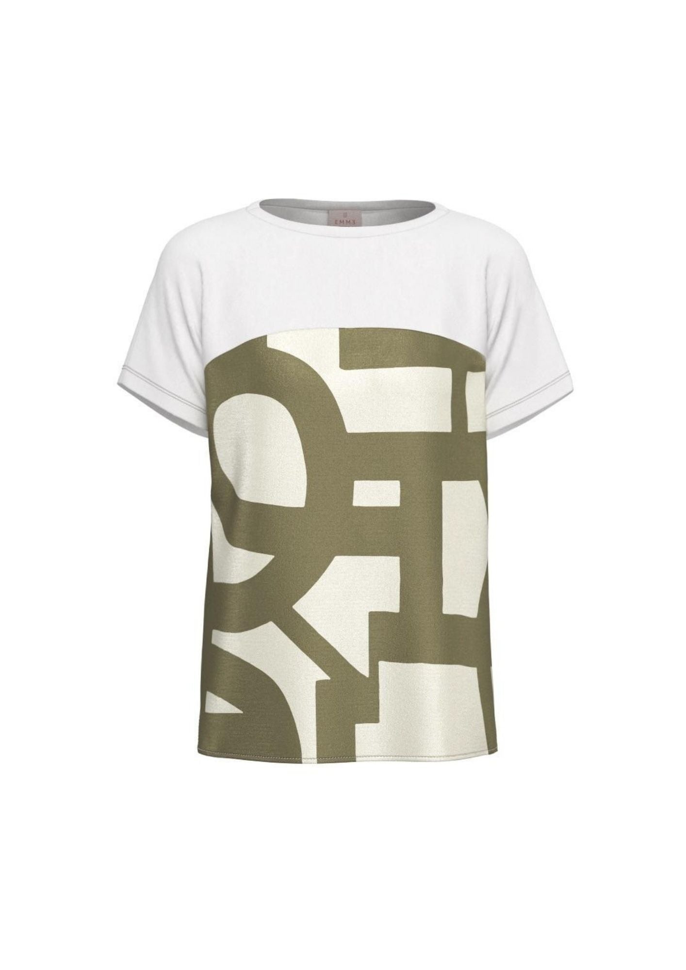 Emme Marella Maglia Donna Emmlampada Bianca Verde 2615111102200 007 EMME MARELLA 