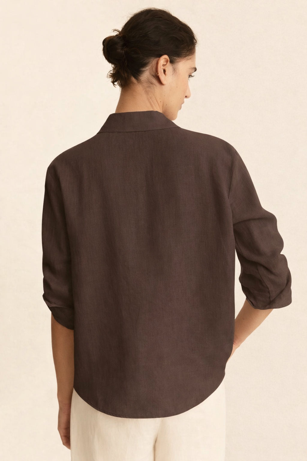 Emme Marella Camicia Donna Emigirello Marrone 2615111122200 005 EMME MARELLA 