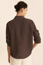Emme Marella Camicia Donna Emigirello Marrone 2615111122200 005 EMME MARELLA 