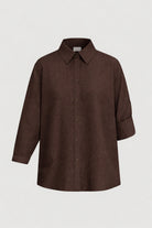 Emme Marella Camicia Donna Emigirello Marrone 2615111122200 005 EMME MARELLA 