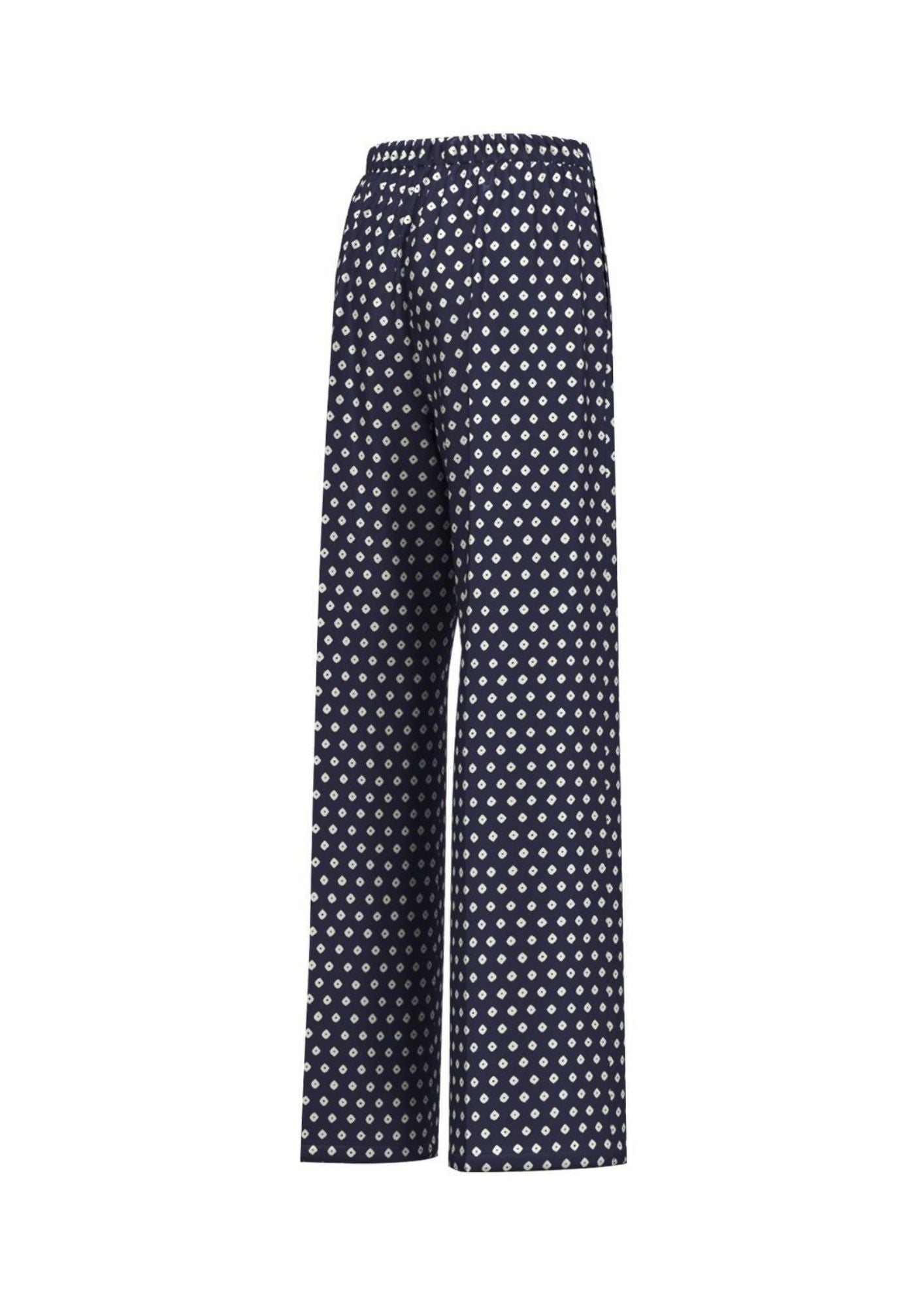 Emme Marella Pantalone Donna Emmbaobab Blu Fantasia Rombi 2615131241200 009 EMME MARELLA 