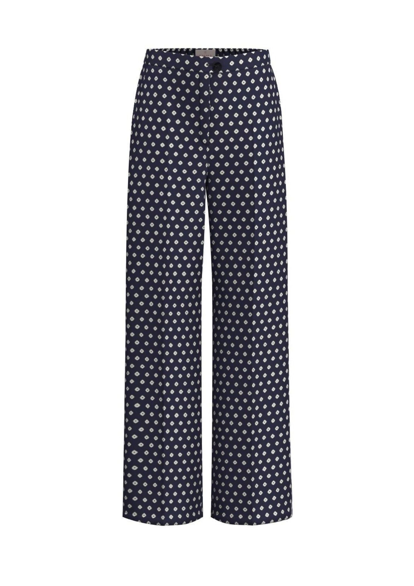 Emme Marella Pantalone Donna Emmbaobab Blu Fantasia Rombi 2615131241200 009 EMME MARELLA 