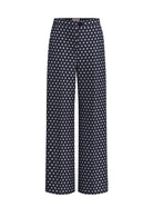 Emme Marella Pantalone Donna Emmbaobab Blu Fantasia Rombi 2615131241200 009 EMME MARELLA 