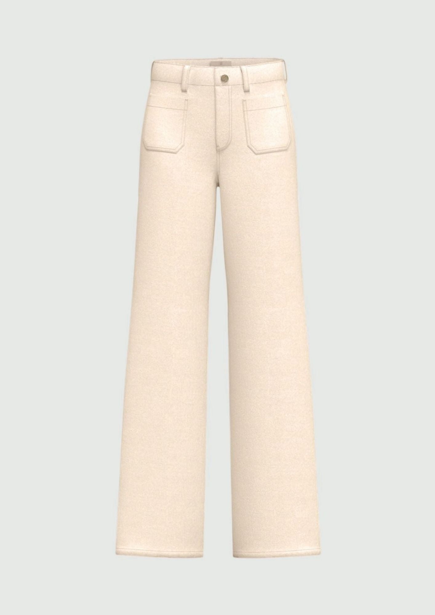 Emme Marella Pantalone Donna Emmbraschi Bianco Lana 2615131251200 001 EMME MARELLA 