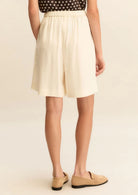 Emme Marella Bermuda Donna Emmlamine Bianco Lana 2615141021200 001 EMME MARELLA 