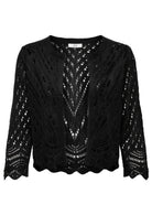 Jacqueline De Yong Cardigan Donna Sun Nero 15184486 Black JACQUELINE DE YONG 