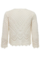 Jacqueline De Yong Cardigan Donna Sun Bianco Tapioca 15184486 Tapioca JACQUELINE DE YONG 