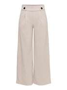 Jacqueline De Yong Pantaloni Donna Wide Fit Chateau Gray Jdygeggo 15208430 Chateau Gray BLACK BUTTONS JACQUELINE DE YONG 