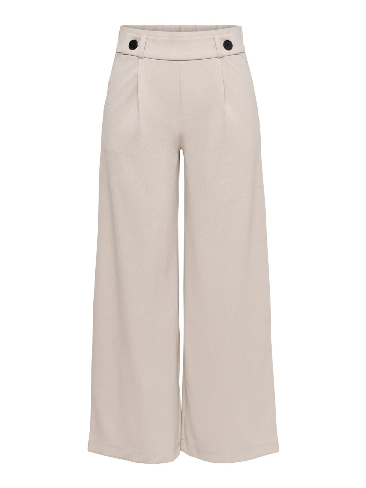Jacqueline De Yong Pantaloni Donna Wide Fit Chateau Gray Jdygeggo 15208430 Chateau Gray BLACK BUTTONS JACQUELINE DE YONG 