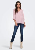 Jacqueline De Yong Top Donna Divya Rosa Malva 15226911 Bleached Mauve JACQUELINE DE YONG 