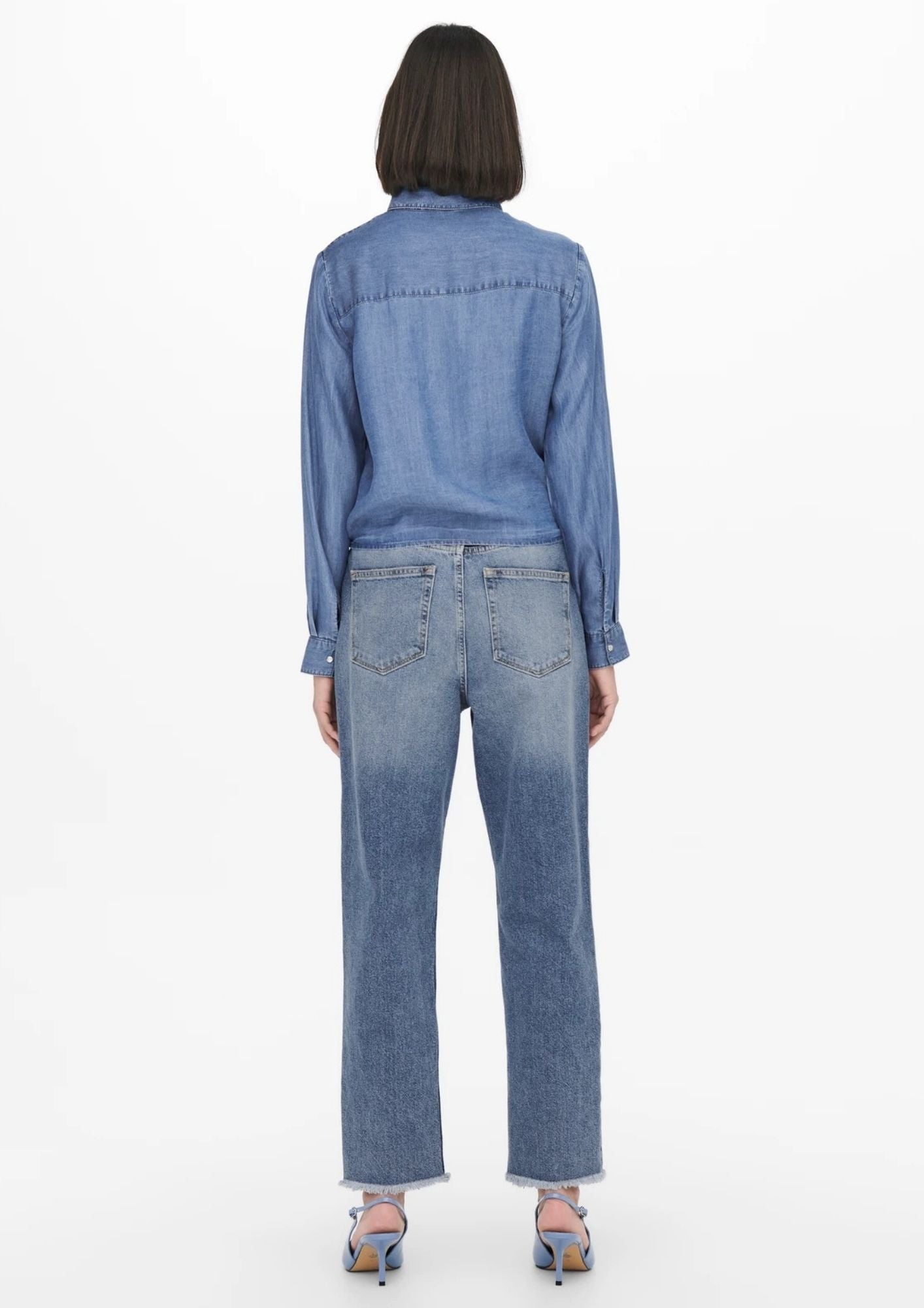 Jacqueline De Yong Camicia Donna Jasper Blu Medio Denim 15252957 Medium Blue Denim JACQUELINE DE YONG 