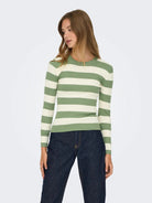 Jacqueline De Yong Maglia Donna Hedge Green Jdyplum 15277223 Hedge Green W EGGNOG JACQUELINE DE YONG 