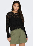 Jacqueline De Yong Maglia Donna Sun Nera 15287384 Black JACQUELINE DE YONG 