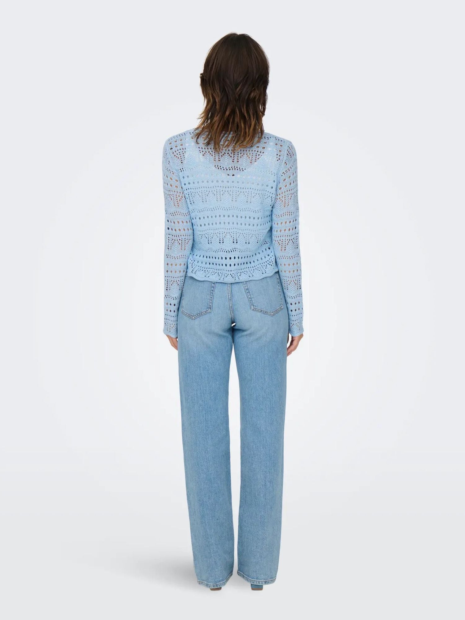 Jacqueline De Yong Maglia Donna Cashmere Blue Jdysun 15287384 Cashmere Blue JACQUELINE DE YONG 